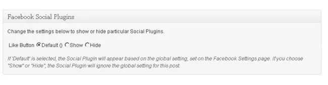 WordPress Facebook