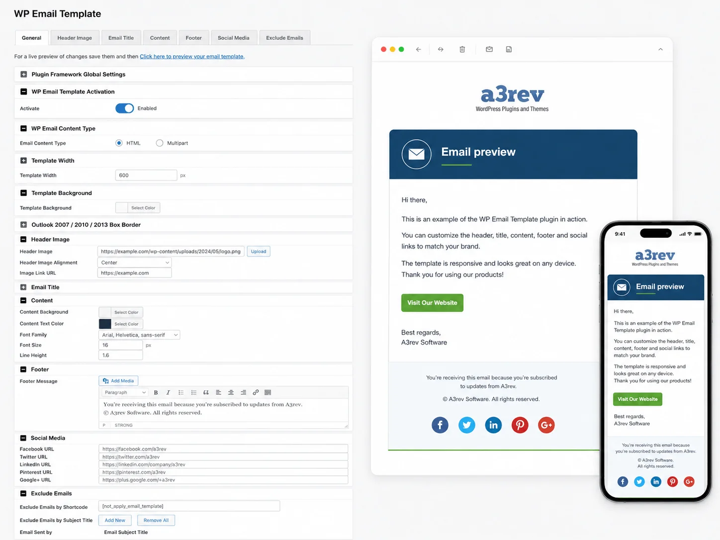 WP Email Template Premium