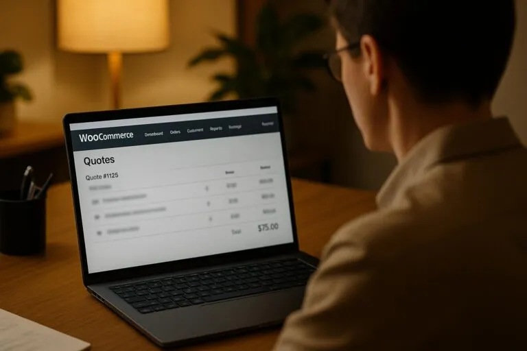 Managing a WooCommerce quote to order workflow from the admin quotes dashboard